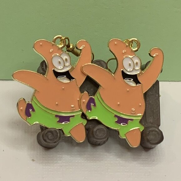 Sponge Bob Earring, Patrick Starfish, Patrick Earring, Gift Idea, Silly Earring - Picture 3 of 7